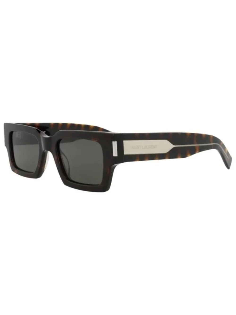 New Saint Laurent Unisex Square/Rectangle Havana Crystal Grey Fashion Designer E